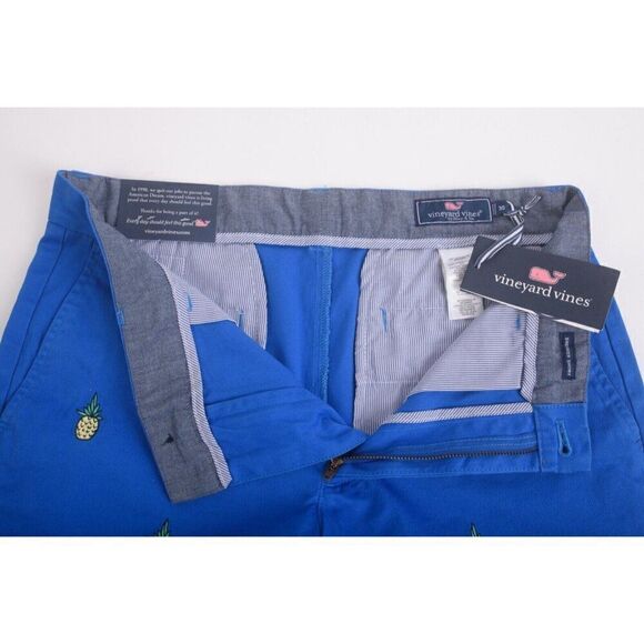Vineyard Vines Mens Breaker Shorts US 30 Pineapple Regatta Embroidered Blue NWT - Picture 6 of 7